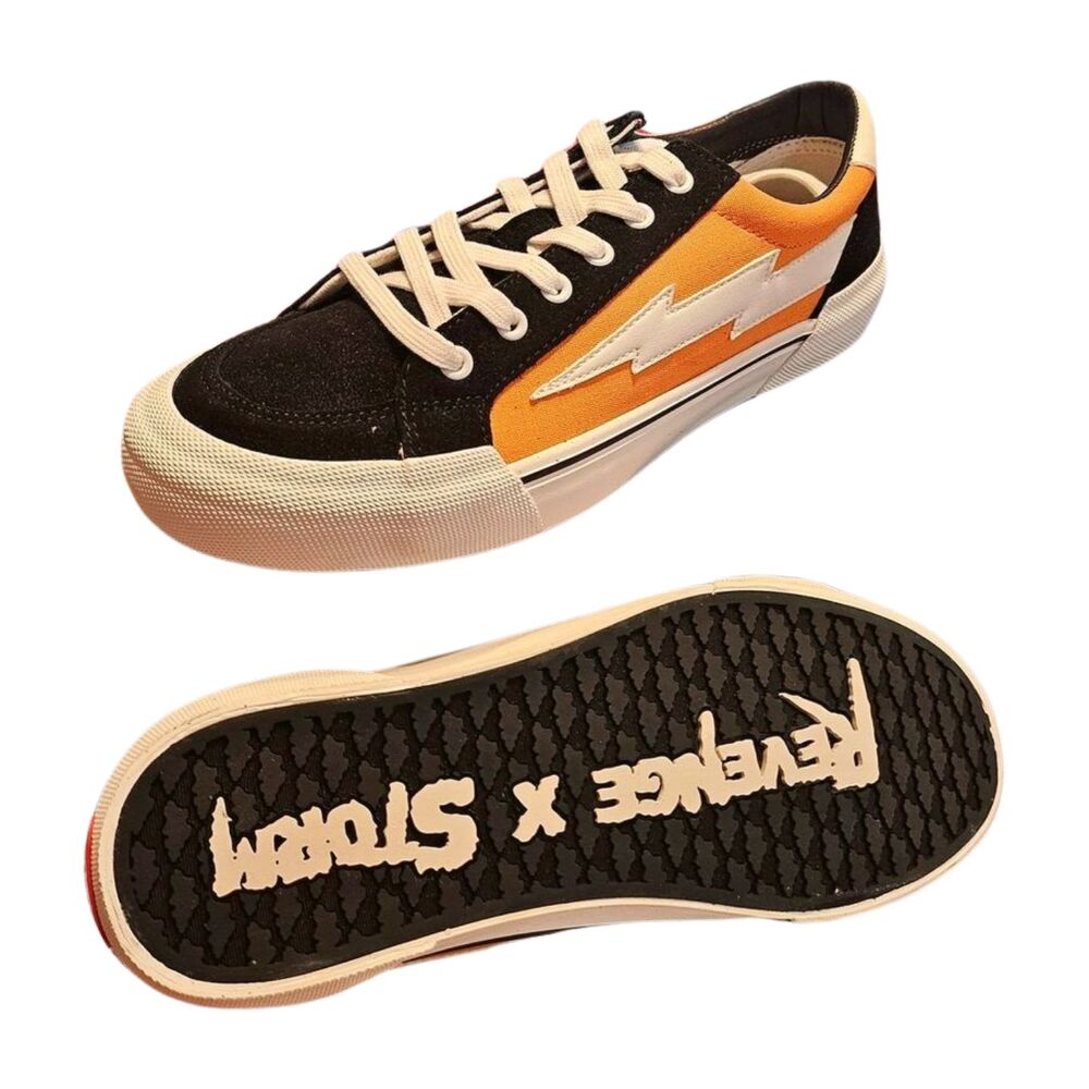Revenge X Storm SIZE 9 (New/NIB) ORANGE/BLACK "Volume 2" EXTRA LACES Sneakers